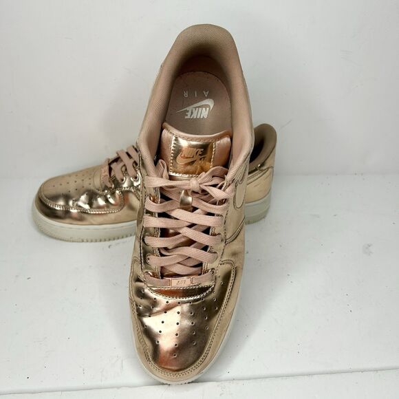 Nike Air Force 1 SP Metallic Rose Gold  Size 12.5 - Picture 3 of 9